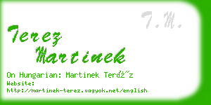 terez martinek business card